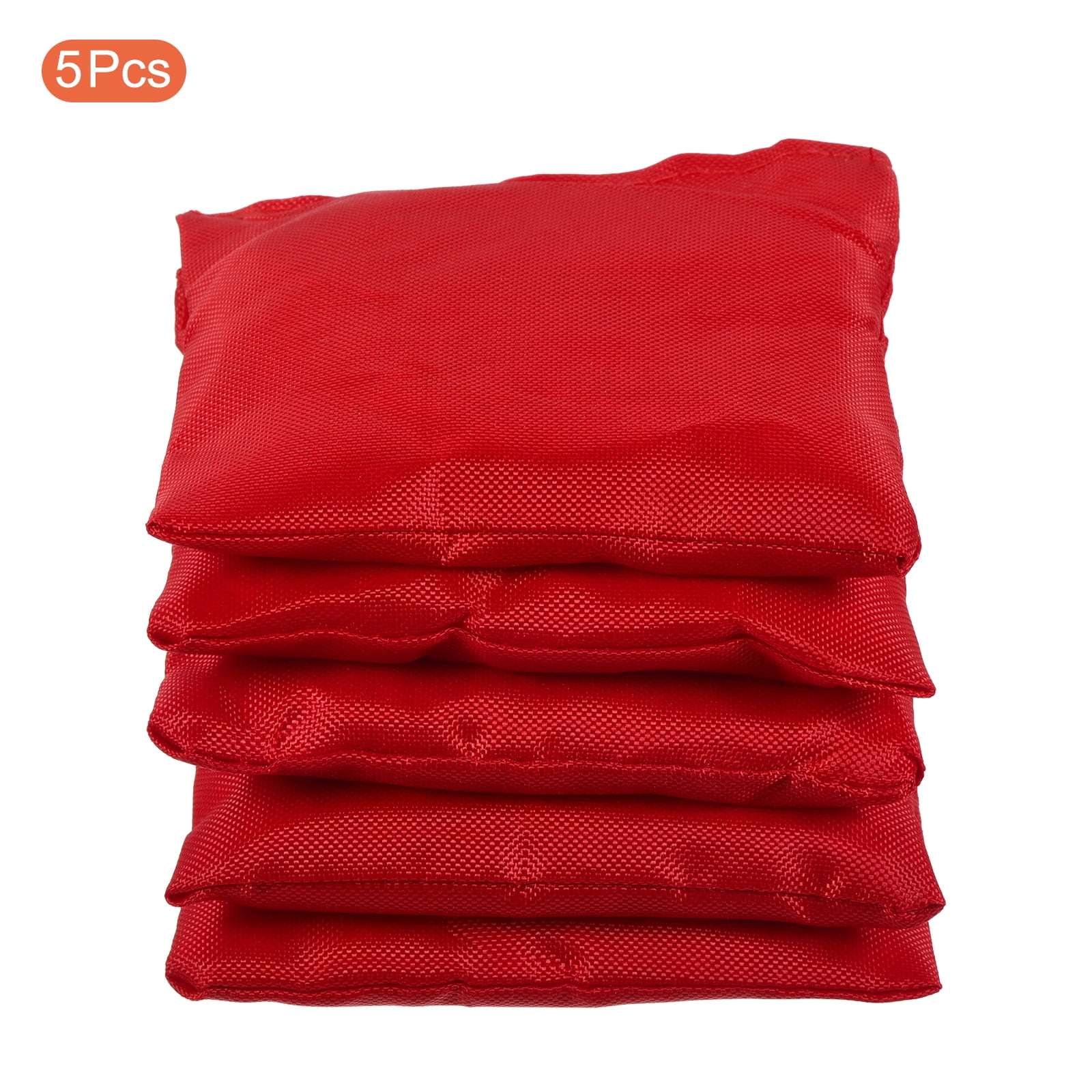 Uxcell Cornhole Bean SandBags Canvas Outdoor Party Hand Tossing Game, Red 5 Pack