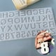 thumbnail image 3 of Molde de letras de silicón para manualidades - Kit de resina transparente para colgantes personalizados, incluye números y letras (blanco cristalino), 3 of 6