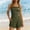 Army Green, variant on Ayolanni Sleeveless Womens Pajamas Sets Summer Striped Tops and Shorts Loungewear Loose 2 Piece Green Lounge Sets L