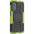 thumbnail image 4 of Tyre Pattern Design Case for Motorola Moto G52/G82 with Kickstand, Heavy Duty Shockproof TPU+PC Material Double Layer Protection Phone Case for Motorola Moto G82/G52 XC Green, 4 of 11