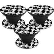 Angle View: MightySkins POSOCK-Race Flag Skin Decal Wrap for Pop Sockets Sticker - Pack of 3 - Race Flag