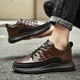 thumbnail image 1 of Zapatos de cuero para hombre, casuales, deportivos, de otoño, con estampado de cocodrilo, para hombre, superficie de cuero que combina con todo, impermeables, antideslizantes, superficie lisa,, 1 of 6