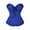 Dark Blue, variant on iHPH7 Corset Tops for Women, Bustier Shapewear, Lace Waist Push Up Bodysuit Dark Green L