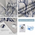 thumbnail image 2 of Fsddascl Blue Tree Blackout Curtains for Bedroom/Living Room, Thermal Insulated Kitchen Curtains, Retro Farmhouse Botanical Branches Bird Grommet Darkening Window Treatment Drapes 42"x84"x2, 2 of 6