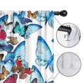 thumbnail image 4 of Blackout Kids Curtains,Butterfly Blue Pink Wing Pattern Childrens Insulated Curtains Set Of 2,Bedroom Essentials,Toddler Room Decor 52"x84", 4 of 5