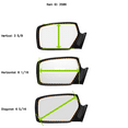 thumbnail image 6 of Fits 88-03 BMW 5 Series M3, M5 Right Passenger Convex Mirror Blue Glass Lens w/Silicone USA Non Heated, 6 of 7