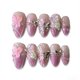 thumbnail image 1 of Press on Nails Sutaozhi, 30 unidades, color almendra mediana con diseño 3D, 1 of 9