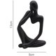 thumbnail image 2 of Estatua del pensador, estatua de escultura abstracta del pensador de resina, izquierda negra-- Bolígrafo Bolígrafo Bolígrafo de papelería, 2 of 5
