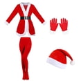 thumbnail image 3 of FUZHIQ Women's Plus Size Elegant Gown Fancy Dress For Christmas Roleplay & Stage Performance Set, 3 of 4