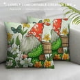 thumbnail image 3 of Creowell  Hello Spring  Pillow Covers Green Butterfly Floral Decorative Throw Pillow Covers for Outdoor Garden Home Sofa Bed Floral Farmhouse Seasonal Cushion Case, 3 of 5