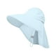 thumbnail image 2 of mfyjkho Sombrero para mujer con protección solar UPF y chal desmontable|diseño de parte superior hueca para mayor transpirabilidad|plegable para viajes|accesorio para montar al aire libre|talla única, 2 of 7
