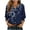Navy-Shirts, variant on Jsaierl Cardigans for Women 3/4 Sleeve Casual Button Down Open Front Shirts Trendy Print Ladies Blouses Flowy Loose Fit Tunic Tops S-2XL