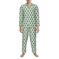 thumbnail image 3 of Lsque Peacock Feathers1 Pattern Long Sleeve Pajama Set for Men - Soft 2-Piece Sleepwear and Loungewear Set with Pockets, Comfy Nightwear-XX-Large, 3 of 7