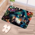 thumbnail image 5 of Wolf Non-Slip Polyester Office Mat Chair Rug - Machine Washable Office Rug, 5 of 6