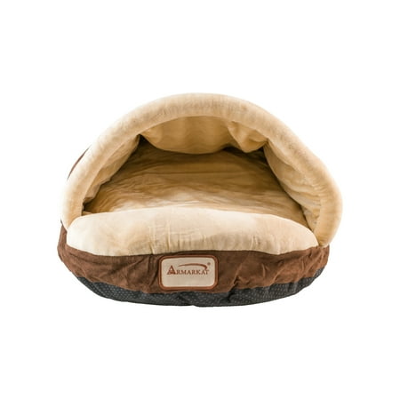 UPC: 0815481010444 | Armarkat Slipper Shape Cat Bed For Indoor Cats & Dogs  Mocha/Beige