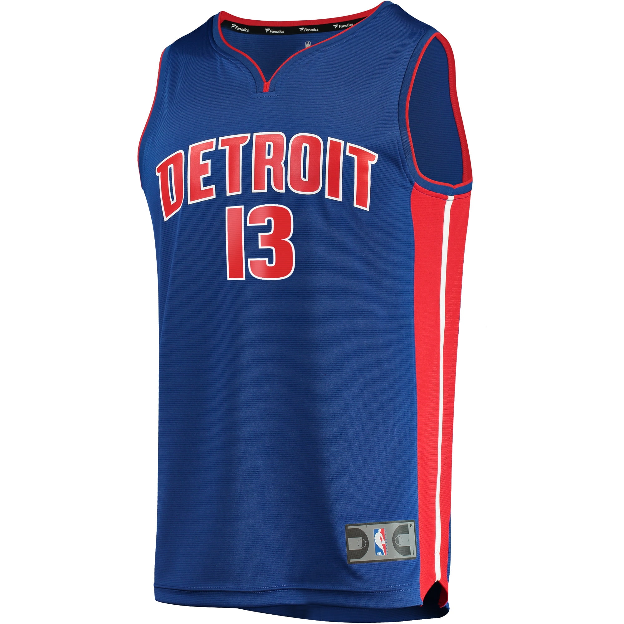 Men's Fanatics Branded Khyri Thomas Blue Detroit Pistons Fast 
