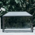 thumbnail image 4 of Small .‘‘ x .‘‘ x .‘‘ Glass Card Box with Slot & Lock for Wedding Reception Geometric Clear Envelops Box Suitable for x es Cards Gold (Slot Length cm) Handmade, 4 of 9