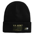 thumbnail image 6 of U.S. Army Veteran Embroidered Long Knitted Beanie - Black OSFM, 6 of 6