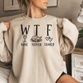 thumbnail image 2 of WTF Wine Turkey Family Thanksgiving Sweatshirt, Cute Thanksgiving Shirt, Fall Clothing, Thankful Family Shirts, 2 of 6