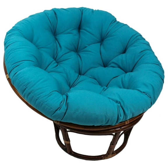 Twill Papasan Cushion, 1 Count (Pack of 1), Aqua Blue