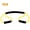 Yellow 15LB, variant on 8-Form Tension Band with Handles, Elastic Yoga Resistance Band, Chest Expansion Band for Full Body, Arm And Leg Stretching, Exercise, Yoga, Pilates, for Men And Women/Home Exercise Equipment