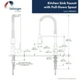thumbnail image 3 of Belanger PRO78CCP Commercial Style Pull-Down Kitchen Faucet, Polished Chrome, 3 of 6