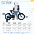 thumbnail image 3 of Costway 14" Kids Bike with Removable Training Wheels Adjustable Seat & Handlebar Handbrake, 3 of 10