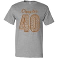 thumbnail image 3 of Inktastic Chapter 40 Fortieth Birthday Leopard Print T-Shirt, 3 of 5