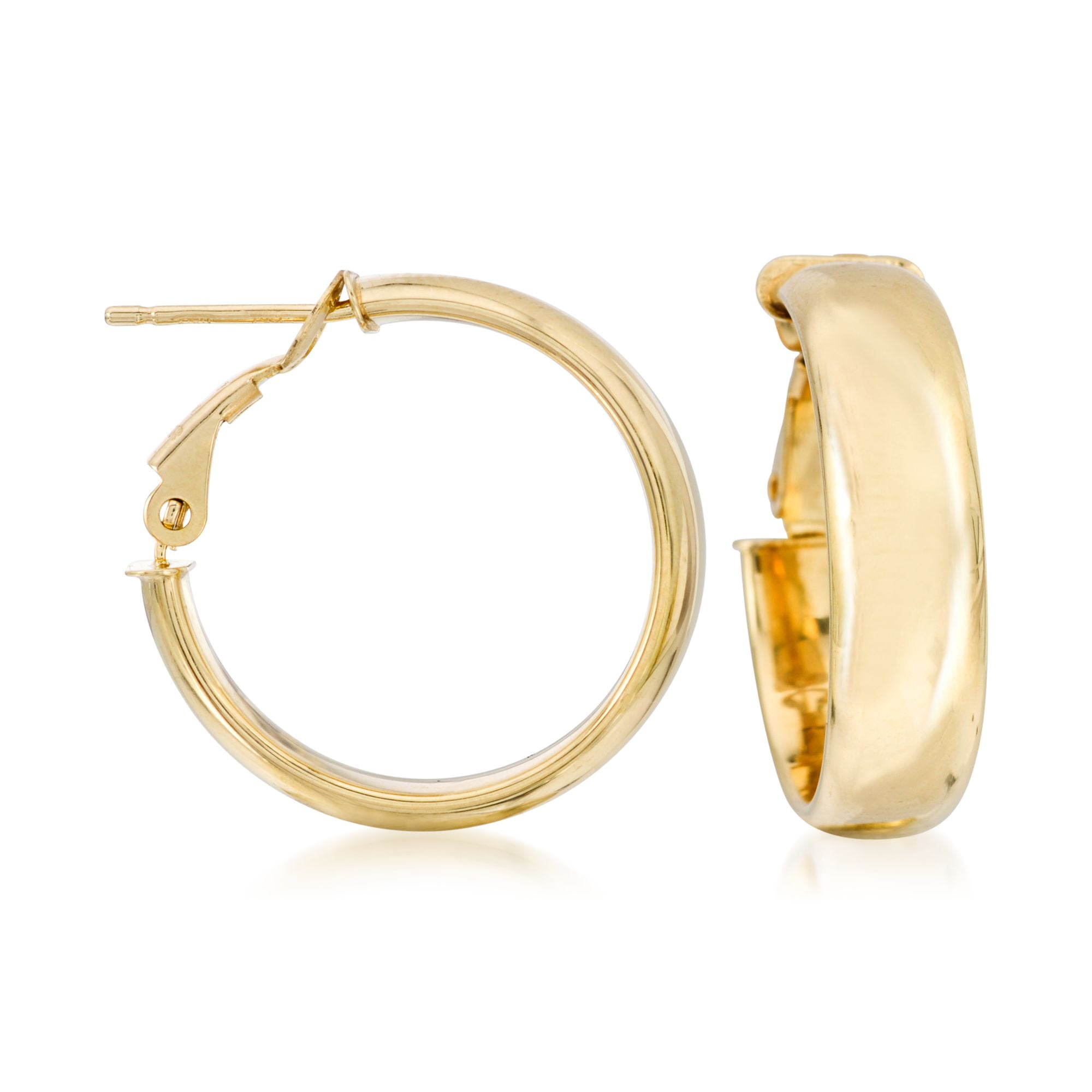 ross simon gold hoop earrings