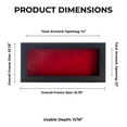 thumbnail image 4 of 14x22 Shadow Box Frame Charcoal Gray Wood | With a 3/4" Usable Display Depth | Includes a Red Real, 4 of 6
