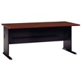 thumbnail image 1 of Bush Business Furniture Series A 72W Desk in Hansen Cherry and Galaxy, 1 of 5