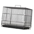 thumbnail image 1 of Jaula de para pájaros, asa superior, construcción robusta, bandeja extraíble, 2 comederos plegables para pinzones, periquitos, cotorras y negro 345x255x33cm, 1 of 8