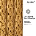 thumbnail image 3 of BASICO M.Yellow Infinity Scarf for Women Winter Chunky Knitted Scarves Warm Circle Cable Loop, 3 of 6