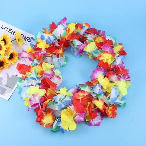 Masteelf 36 Pcs Hawaii Tropical Flower Leis Necklaces Accessories Party Supplies