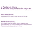 thumbnail image 4 of Parent's Choice Silicone Baby Pacifier Clips, 2 Count, 4 of 7