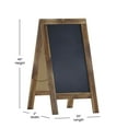 thumbnail image 5 of EMMA + OLIVER Rustic Vintage Double-Sided Magnetic Chalkboard with Accessories Included, 5 of 8