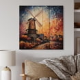 thumbnail image 2 of Designart "Mill Wind Charm In Motion" Countryside Print on Natural Pine Wood, 2 of 5