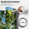 thumbnail image 2 of Summer Ocean Outdoor Curtains for Patio Waterproof, Grommet Outdoor Privacy Panels, Nature Coastal Sea Waves Green Leaves Weatherproof Outside Curtains for Porch/Cabana 54"Wx95"L, 1 Panel, 2 of 8