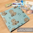 thumbnail image 5 of PU Leather Photo Album with Self-Adhesive Pages Scrapbook DIY Picture Holds 20+ Sheets Cute Otter Pattern, 5 of 9