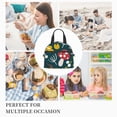 thumbnail image 3 of DouZhe Lunch Bags for Women and Men, Nature Forest Trees Mushroom Prints Reusable Portable Insulated Cooler Waterproof Lunch Tote Bag for Travel Work School Picnic, 3 of 7