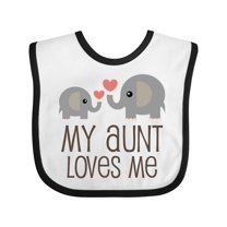 Inktastic My Aunt Loves Me Boys or Girls Baby Bib