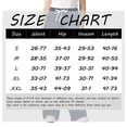 thumbnail image 3 of Wide Leg Jeans Woman High Waisted Trendy Pull On Elastic Waist Drawstring Stretchy Denim Jean Pants with Pockets Sky Blue M, 3 of 6