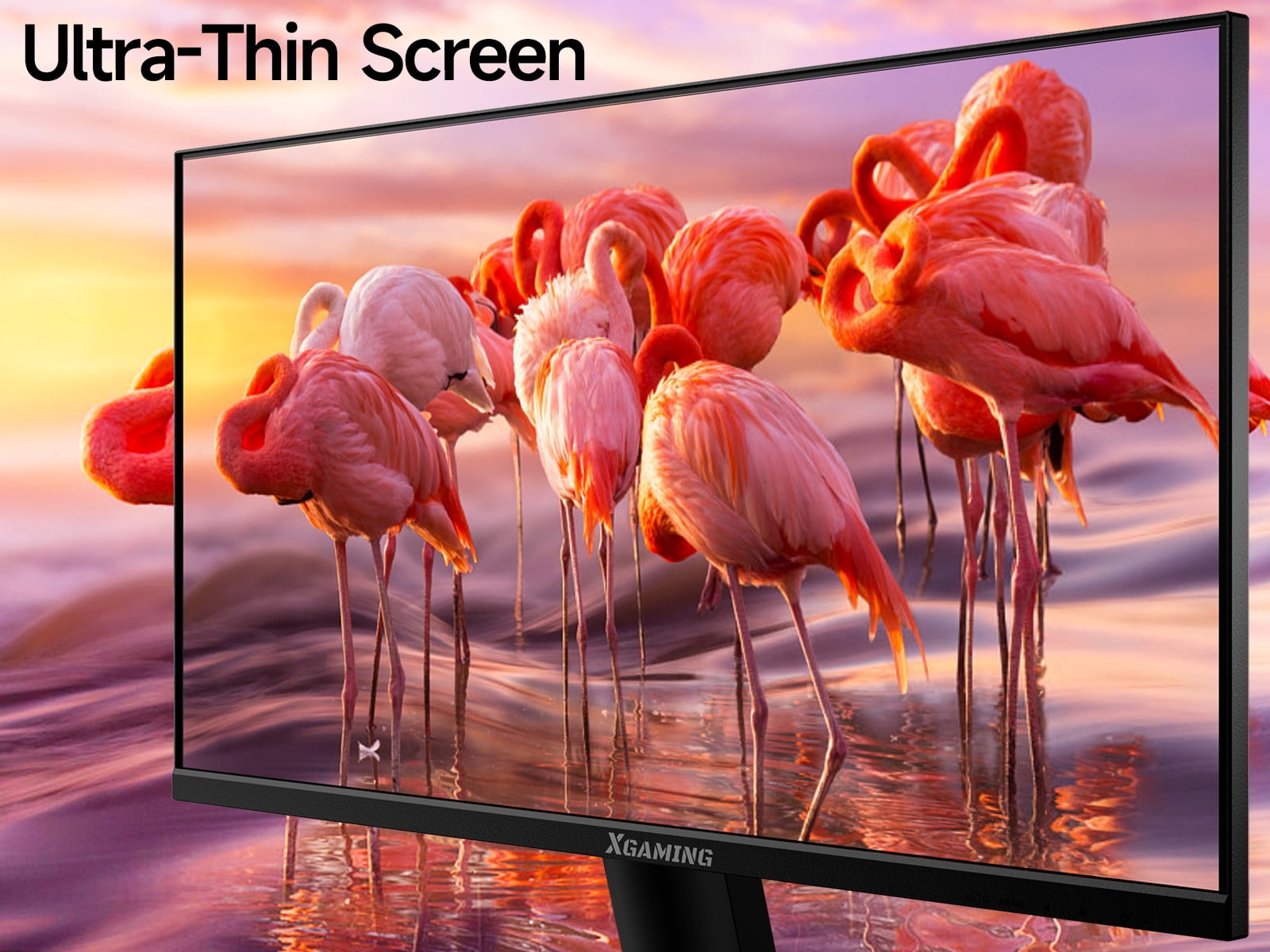 Ultra-thin 24inch 100Hz Computer Monitor, FHD 1080P LCD Monitor Screen, memzuoix 1920 x 1080 Gaming PC Monitor IPS HDR Display with Low Blue Light Eye Care, HDMI FreeSync, VESA Compatible, Black