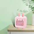 thumbnail image 4 of Rongfmy Multifunction Clock Gadget Snooze Function Mini for Girls Adults Teen Pink, 4 of 9