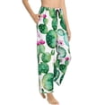 thumbnail image 3 of Kdxio Women's Comfy Stretch Cactus PlantsPrint Drawstring Pajama Pants-X-Large, 3 of 9