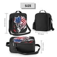 thumbnail image 2 of Disketp Largemouth Bass Fish in USA Bolsa Térmica Estampada para Almuerzo, Lonchera para Hombres y Mujeres Adultos, 2 of 7