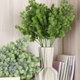 thumbnail image 6 of Visland 3PCS Faux Leaves Artificial Branches Plants Artificial Greenery Stems for Greenery Wedding Party Floral Arrangement, 6 of 8
