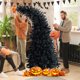 thumbnail image 3 of Costway Árbol de Halloween negro preiluminado de 210 cm, 8 modos de flash con 400 luces moradas y naranjas, 3 of 4