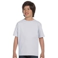 thumbnail image 1 of Hanes T-Shirt à Col Ras du Cou Sans Étiquette Comfortsoft pour Garçons, Cendre Moyen, 1 of 3
