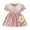Pink, variant on ASFGIMUJ Baby Dress Girl Short Sleeve Floral Prints Lace Ruffles Princess Dress Dance Party Dresses Clothes Girls Pageant Dresses,Size 12 Months—18 Months
